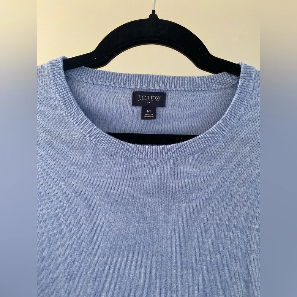 J. Crew - Baby Blue Merino Wool Crewneck Sweater - Size M